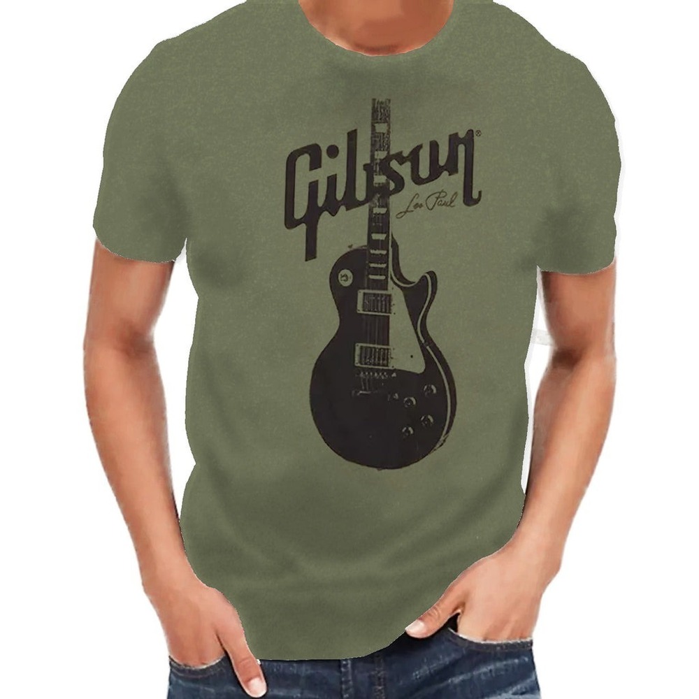 Buy Gibson Les Paul T Shirt In Heather